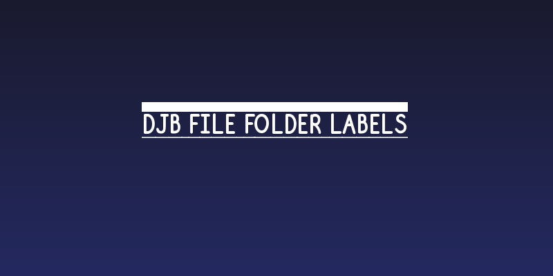 DJB File Folder Labels Social Header