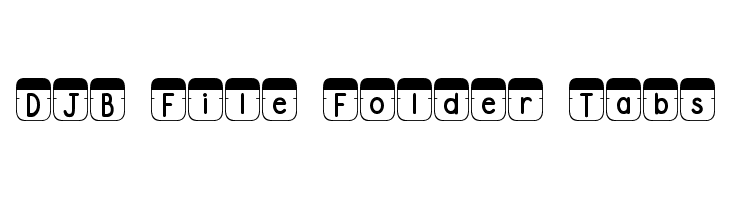 DJB File Folder Tabs  baixar fontes gratis