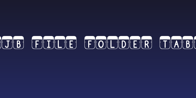 DJB File Folder Tabs Social Header