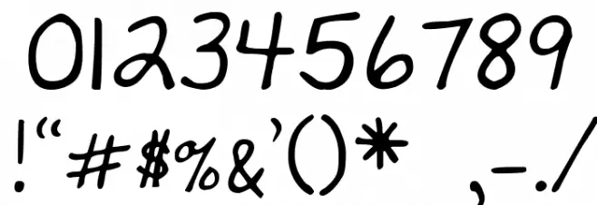 DJB First Grade Teacher Font OTHER CHARS