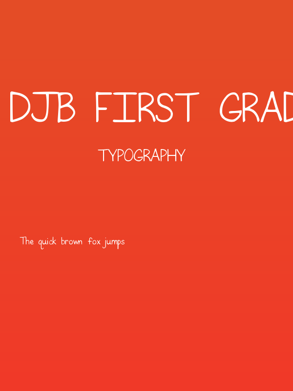 DJB First Grade Teacher Poster