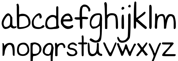 DJB First Grade Teacher Font LOWERCASE
