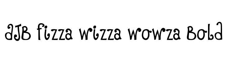 DJB Fizza Wizza Wowza Bold  font caratteri gratis