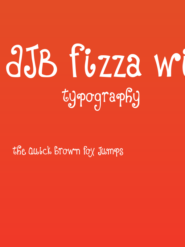 DJB Fizza Wizza Wowza Bold Poster