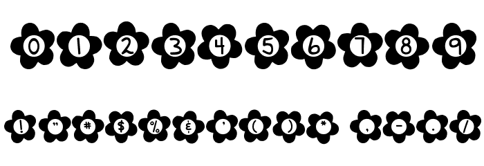 DJB Flower Power 2 Font OTHER CHARS