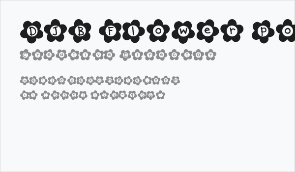 DJB Flower Power 2 Business Card