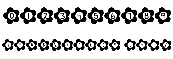 DJB Flower Power Font OTHER CHARS