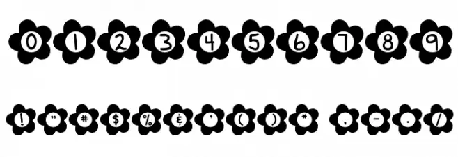 DJB Flower Power Font OTHER CHARS
