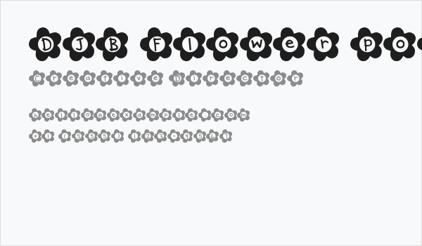 DJB Flower Power Business Card