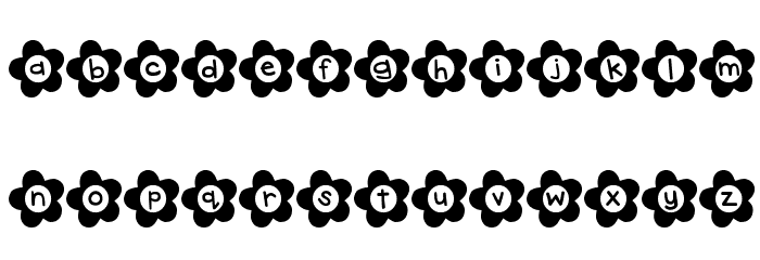 DJB Flower Power Font LOWERCASE