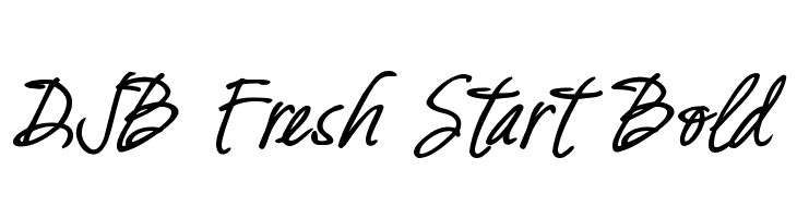 DJB Fresh Start Bold  Descarca Fonturi Gratis