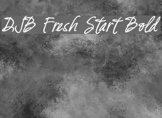 DJB Fresh Start Bold Example 2