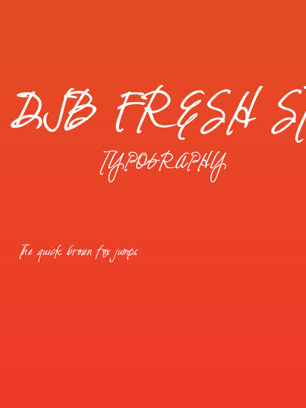 DJB Fresh Start Bold Poster