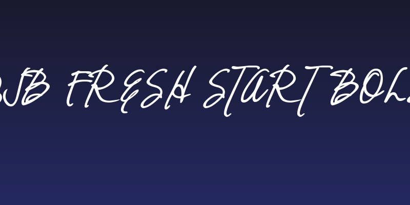 DJB Fresh Start Bold Social Header