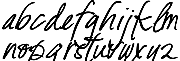 DJB Fresh Start Bold Font LOWERCASE