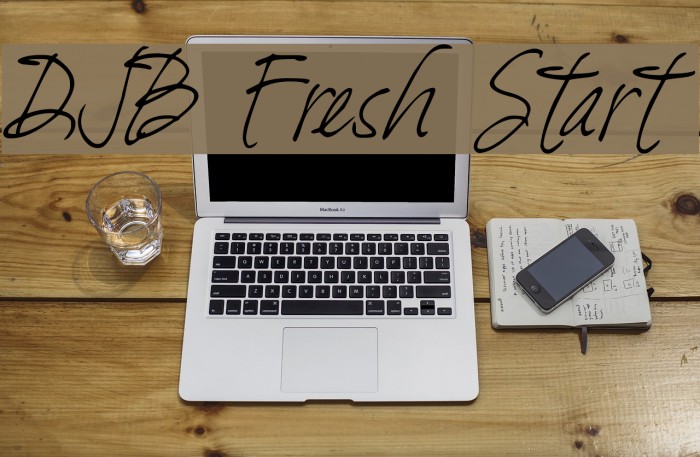DJB Fresh Start Font examples