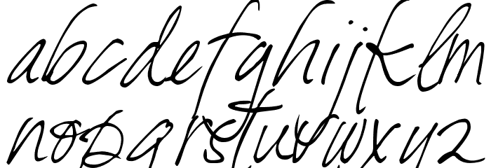 DJB Fresh Start Font LOWERCASE