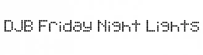 DJB Friday Night Lights  Fuentes Gratis Descargar