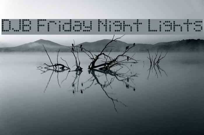 DJB Friday Night Lights Font examples