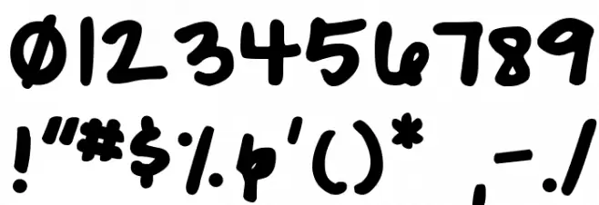 DJB Geeks Who Wear Glasses Font OTHER CHARS