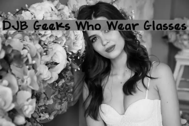 DJB Geeks Who Wear Glasses Font examples