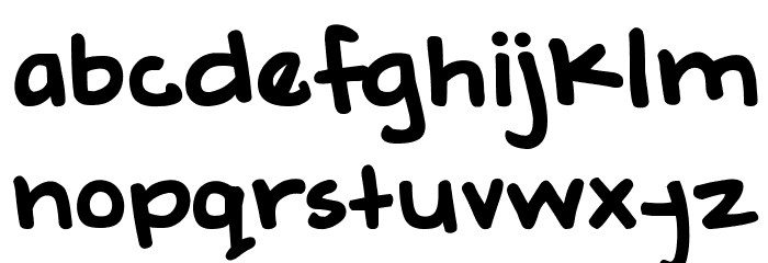 DJB Geeks Who Wear Glasses Font LOWERCASE