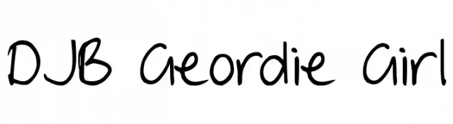 DJB Geordie Girl  नि: शुल्क फ़ॉन्ट्स डाउनलोड