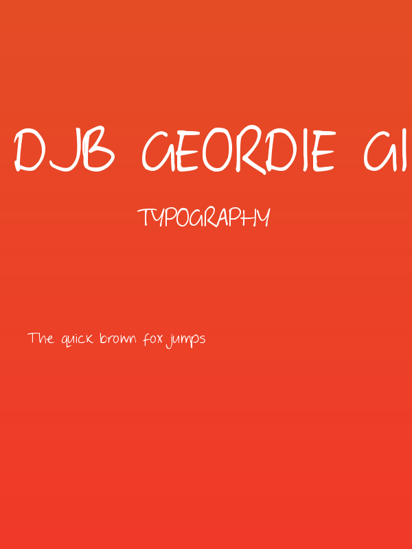 DJB Geordie Girl Poster