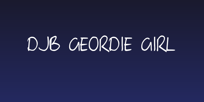 DJB Geordie Girl Social Header