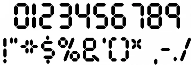 DJB Get Digital フォント その他の文字