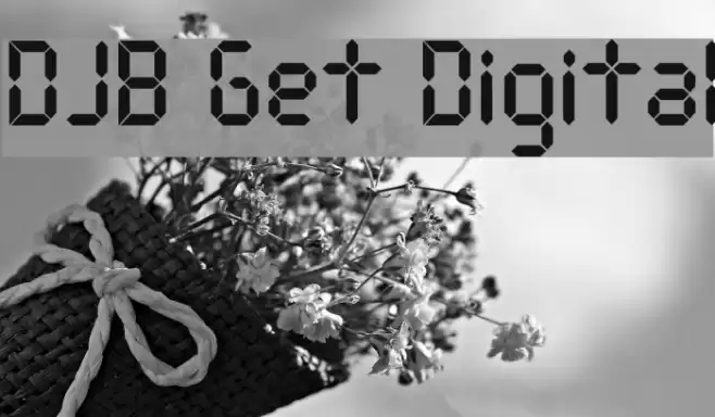 DJB Get Digital フォント examples