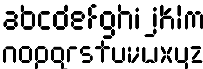 DJB Get Digital Font LOWERCASE