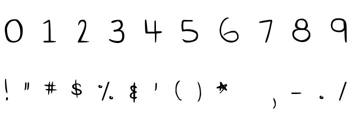 DJB Gimme Space Font OTHER CHARS