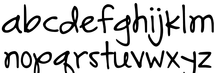 DJB Gonna Share My Story Font LOWERCASE