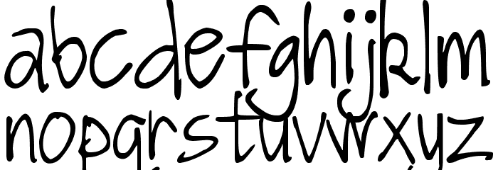 DJB Got No Time For That Font LOWERCASE