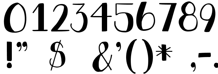 DJB HOLLY JOLLY B'GOLLY Font OTHER CHARS