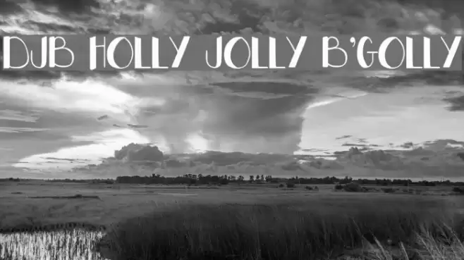 DJB HOLLY JOLLY B'GOLLY Шрифта examples