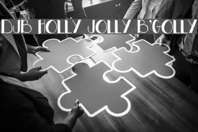 DJB HOLLY JOLLY B'GOLLY Шрифта examples