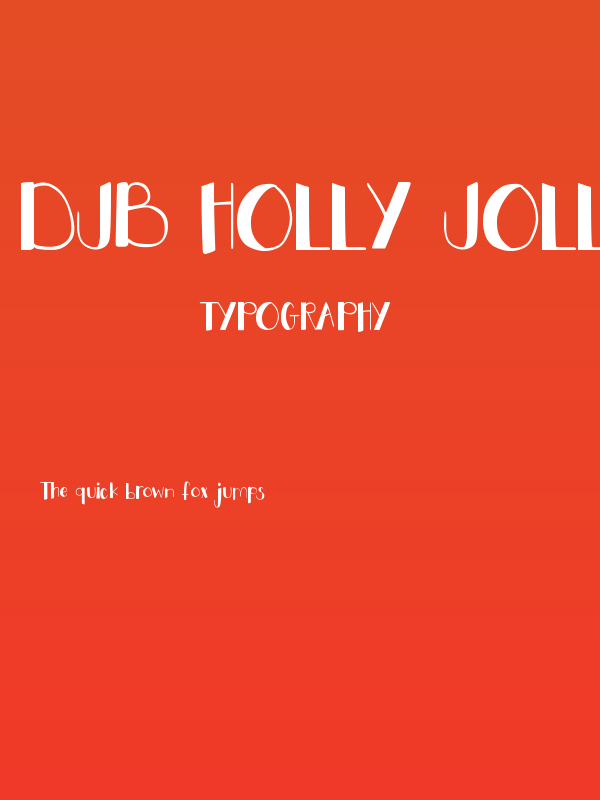 DJB HOLLY JOLLY B'GOLLY Poster
