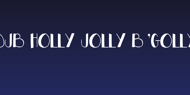 DJB HOLLY JOLLY B'GOLLY Social Header