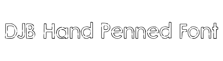 DJB Hand Penned Font  Frei Schriftart Herunterladen