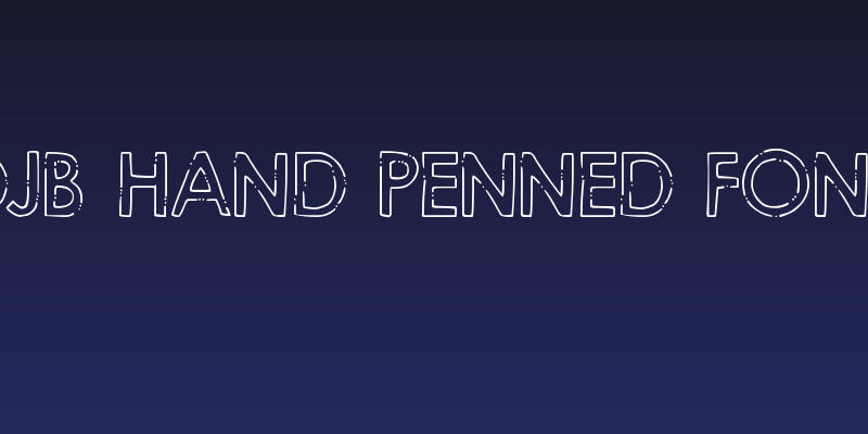 DJB Hand Penned Font Social Header