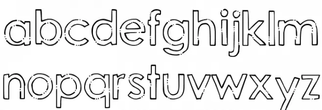 DJB Hand Penned Font フォント 小文字