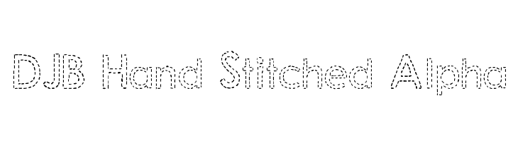 DJB Hand Stitched Alpha  font caratteri gratis