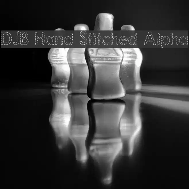 DJB Hand Stitched Alpha Example 3