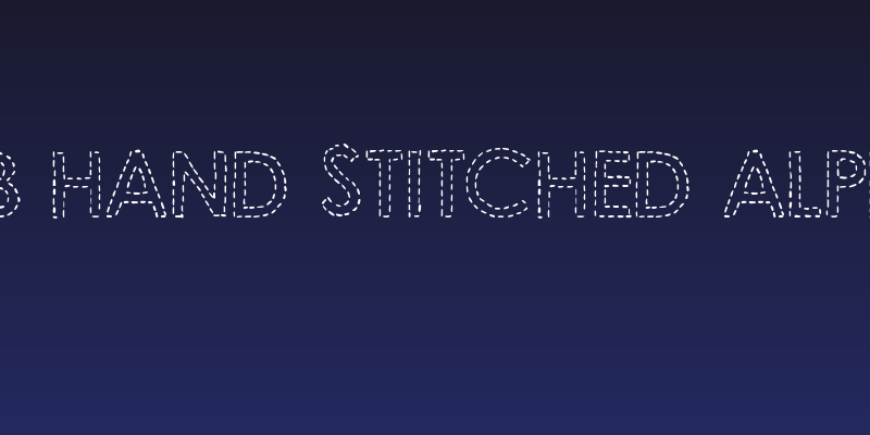 DJB Hand Stitched Alpha Social Header