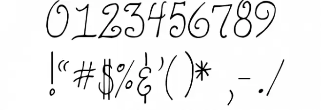 DJB HappilyEverAfter Font OTHER CHARS