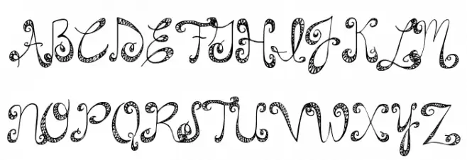 DJB HappilyEverAfter Шрифта ВЕРХНИЙ