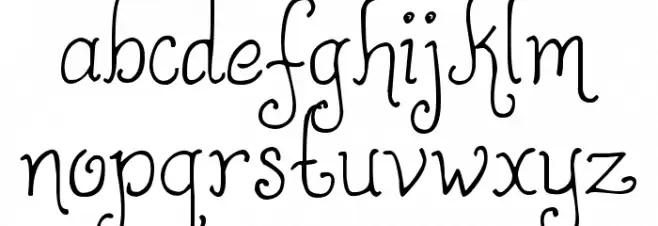 DJB HappilyEverAfter Caratteri MINUSCOLO