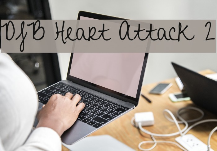 DJB Heart Attack 2 Font examples